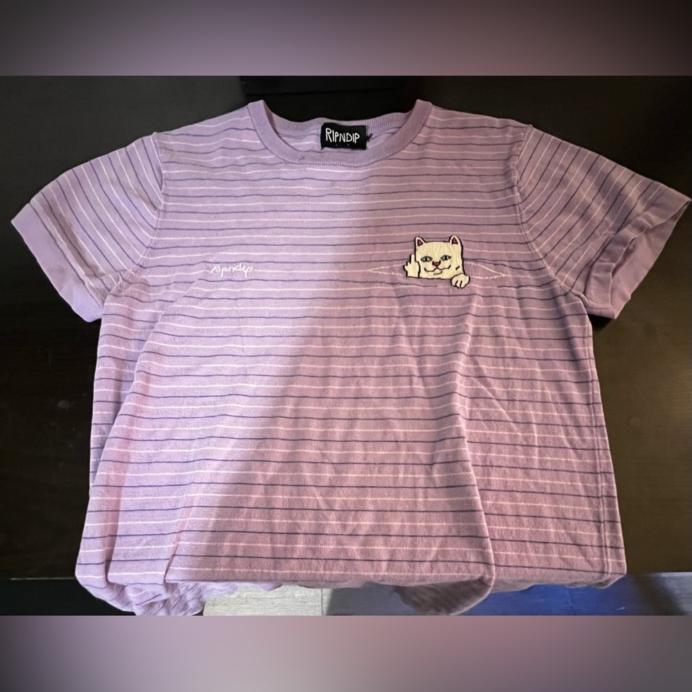 Ripndip Purple Striped Shirt